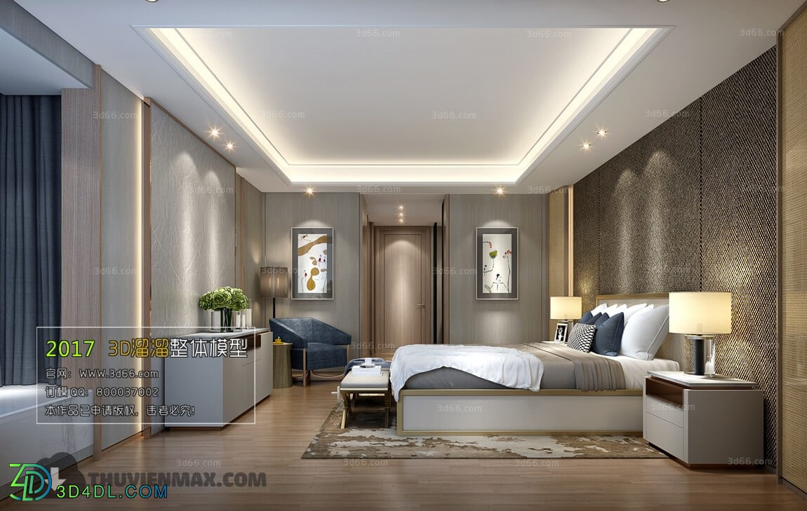 3D66 2017 Modern Style Bedroom 2637 021