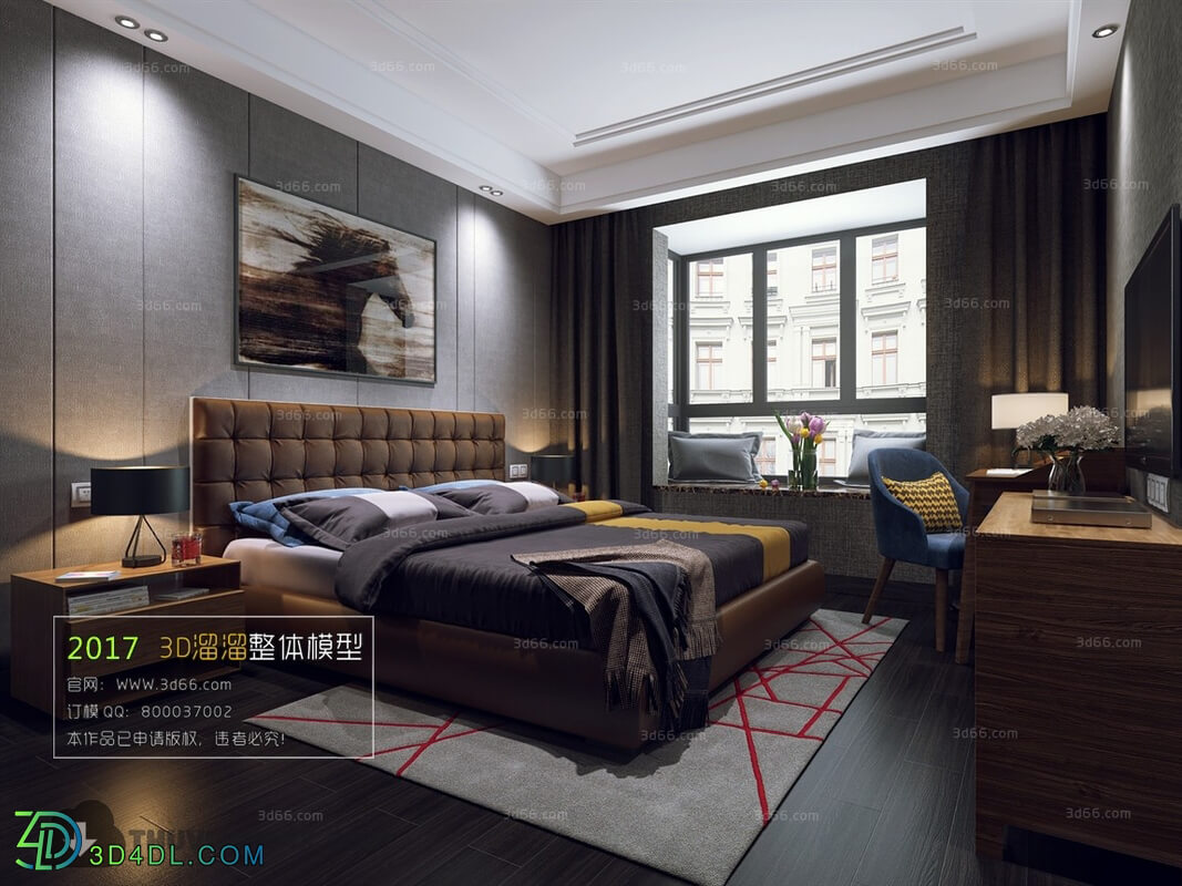 3D66 2017 Modern Style Bedroom 2639 023