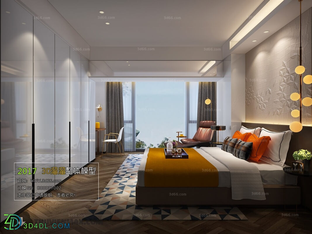 3D66 2017 Modern Style Bedroom 2659 043