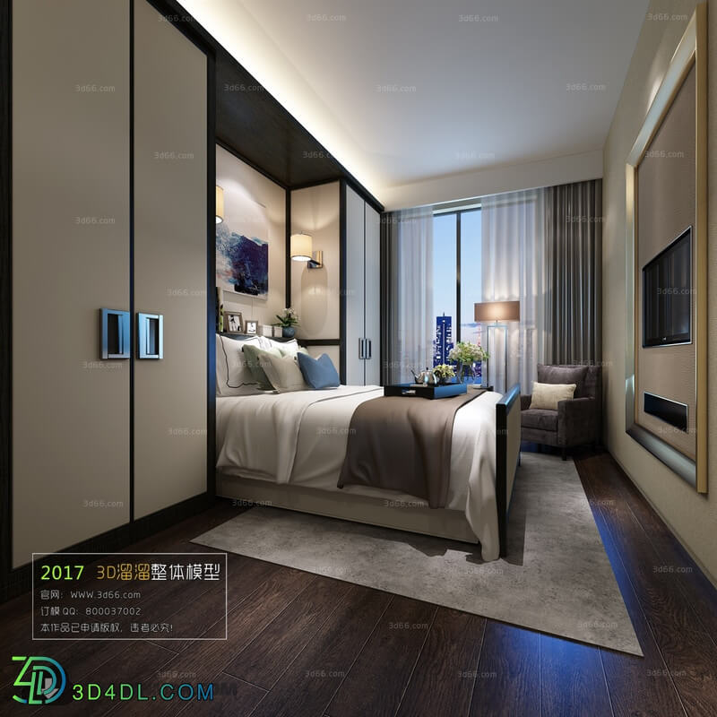 3D66 2017 Modern Style Bedroom 2660 044