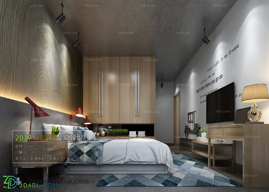 3D66 2017 Modern Style Bedroom 2661 045