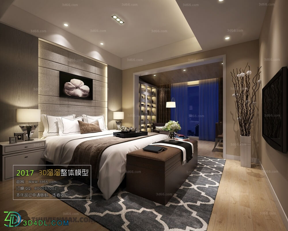 3D66 2017 Modern Style Bedroom 2663 047