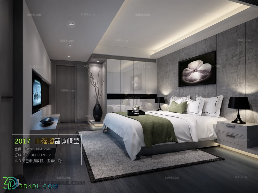 3D66 2017 Modern Style Bedroom 2664 048