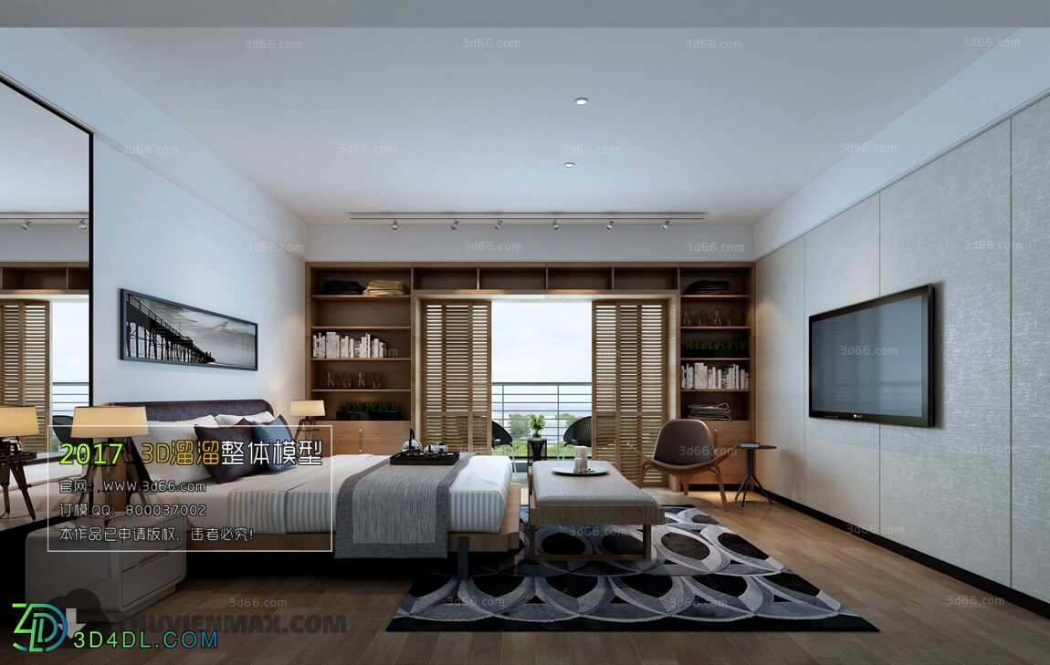 3D66 2017 Modern Style Bedroom 2685 069