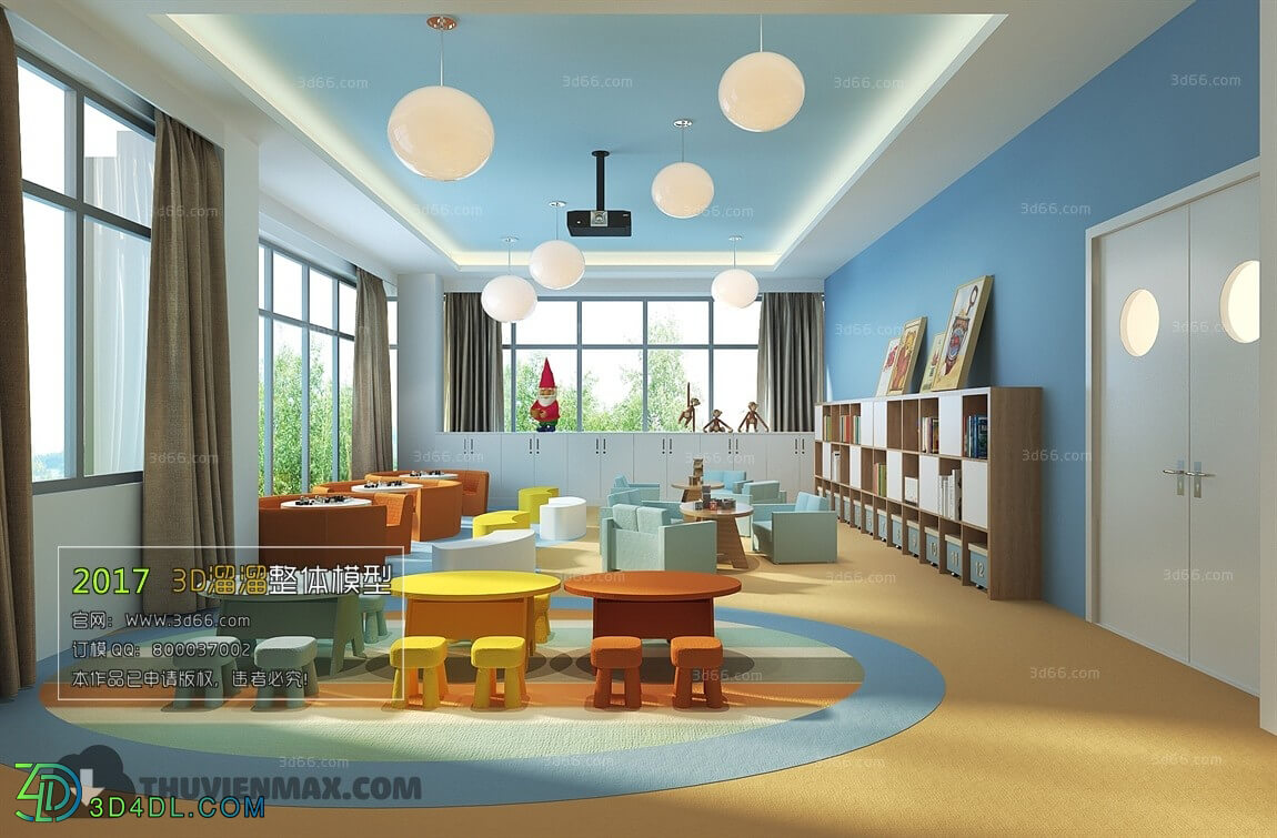 3D66 2017 Modern Style Childrens Play Area 3789 013