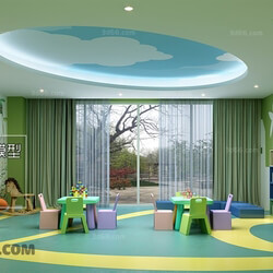 3D66 2017 Modern Style Childrens Play Area 3821 045 