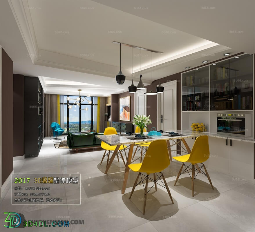 3D66 2017 Modern Style Dining Room 2479 014