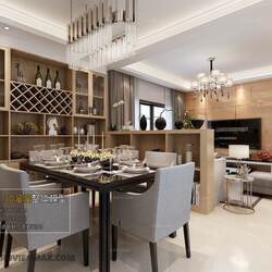 3D66 2017 Modern Style Dining Room 2480 015 