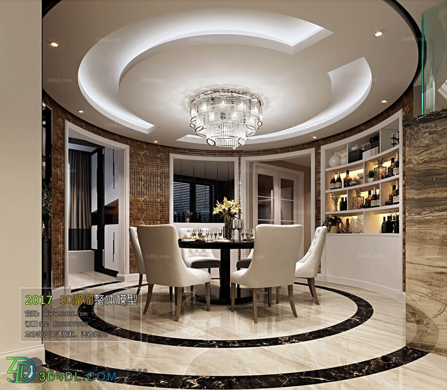 3D66 2017 Modern Style Dining Room 2482 017