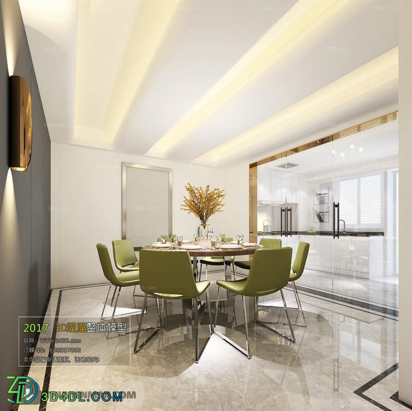 3D66 2017 Modern Style Dining Room 2487 022