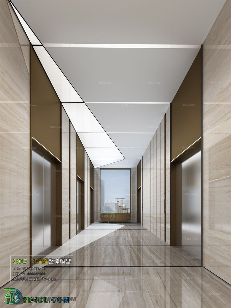 3D66 2017 Modern Style Elevator Space 3689 012