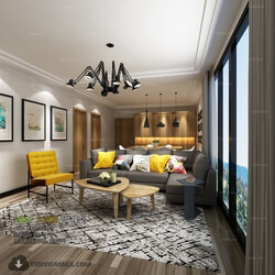 3D66 2017 Modern Style Living Room 2100 049 