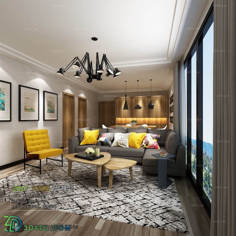 3D66 2017 Modern Style Living Room 2100 049