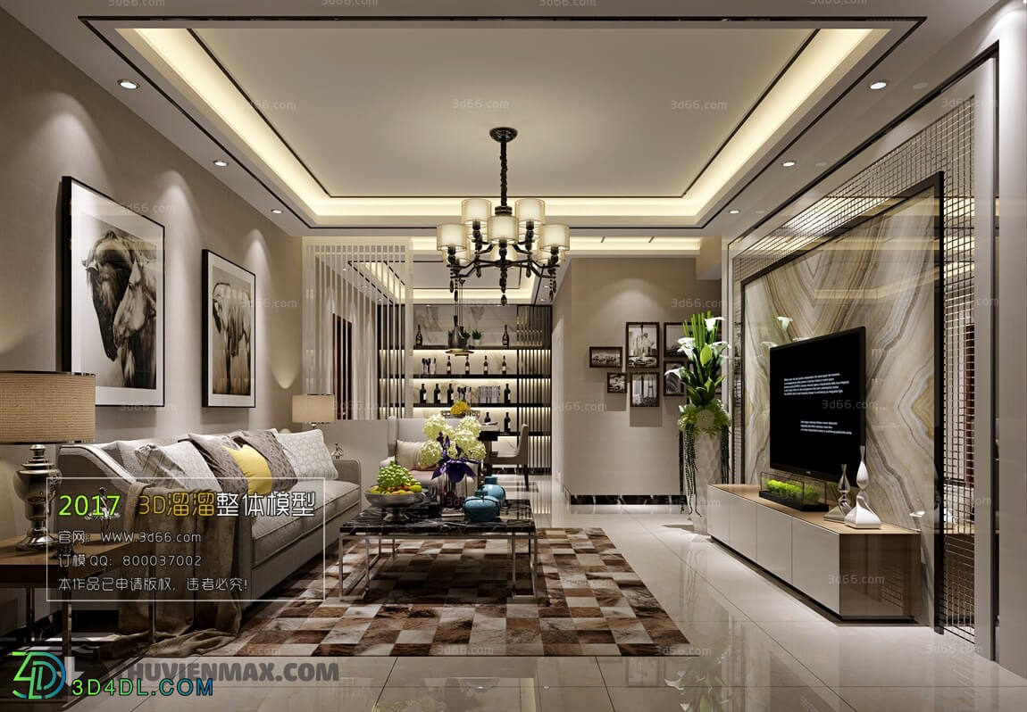 3D66 2017 Modern Style Living Room 2115 064