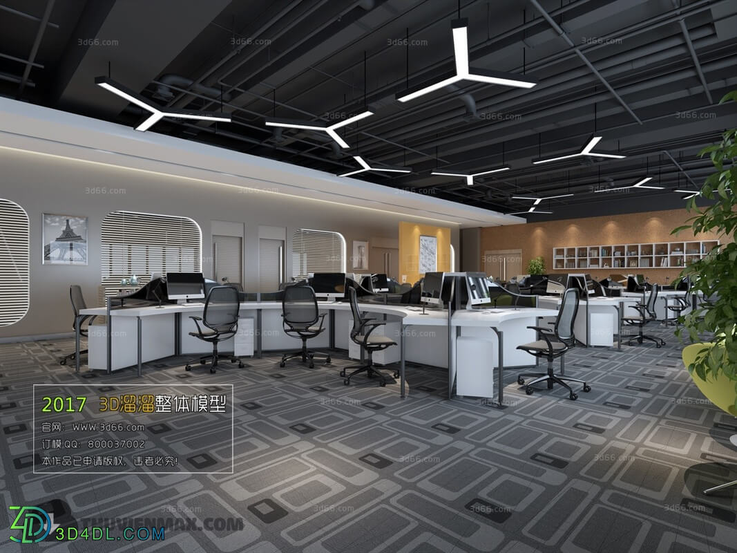 3D66 2017 Modern Style Office 3312 012