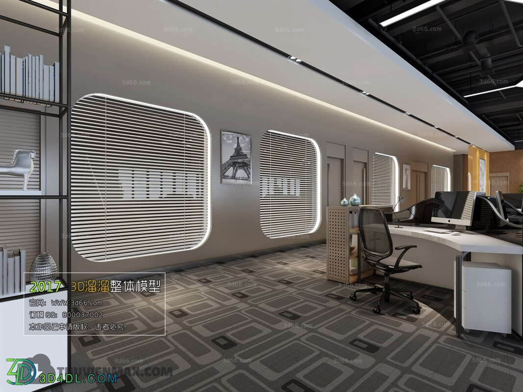 3D66 2017 Modern Style Office 3312 012