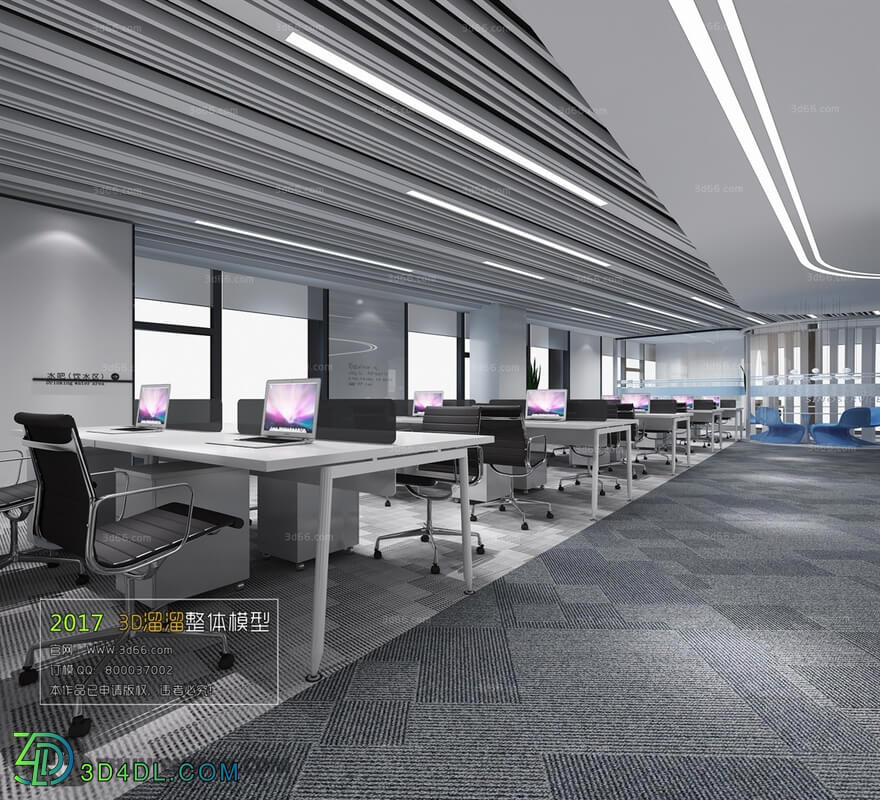 3D66 2017 Modern Style Office 3332 032