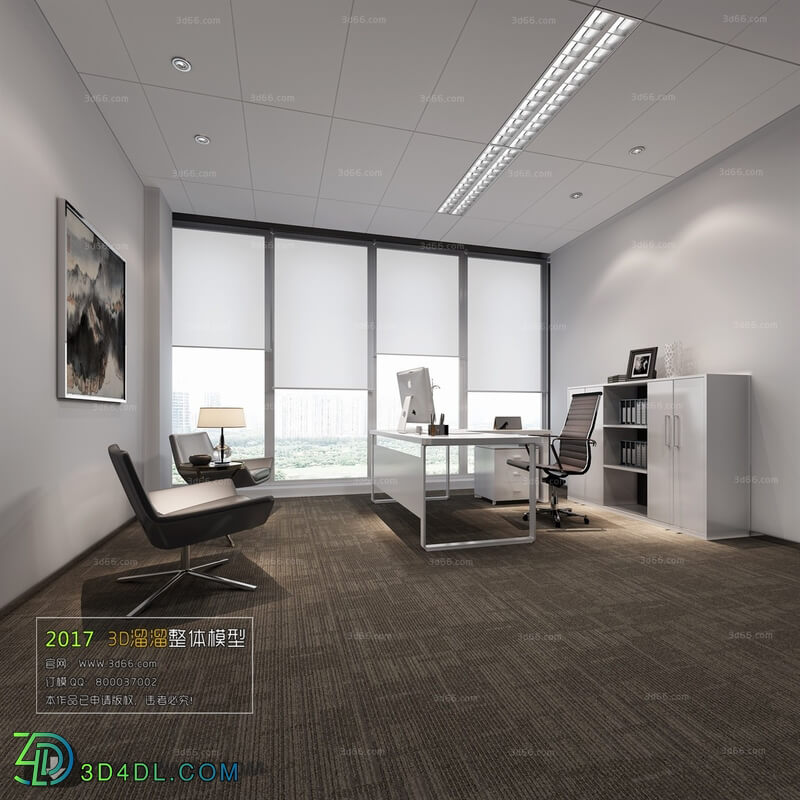 3D66 2017 Modern Style Office 3343 043