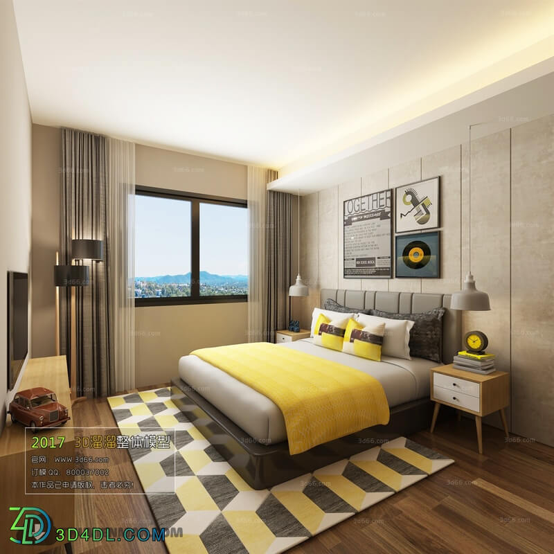 3D66 2017 Nordic Style Bedroom 2857 241