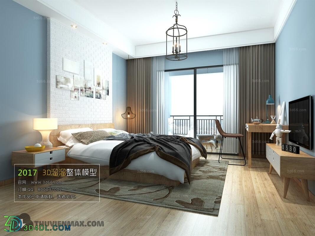 3D66 2017 Nordic Style Bedroom 2863 247