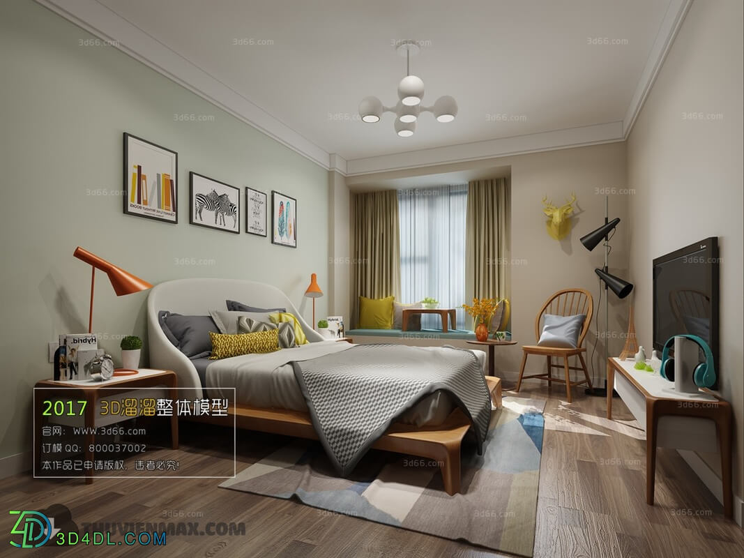 3D66 2017 Nordic Style Bedroom 2867 251
