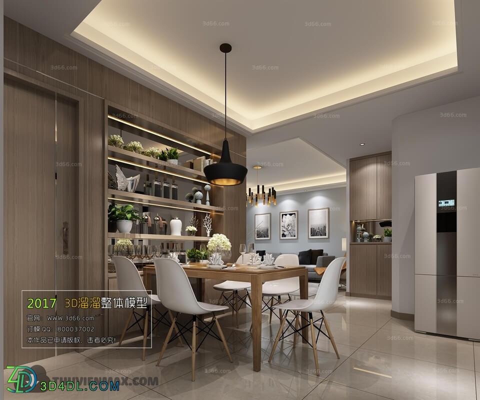 3D66 2017 Nordic Style Dining Room 2613 148