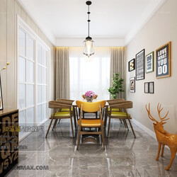 3D66 2017 Nordic Style Dining Room 2615 150 