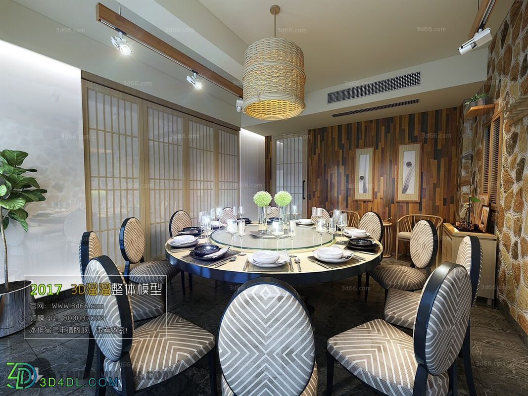 3D66 2017 Other Style Hotel Dining Room 3648 026