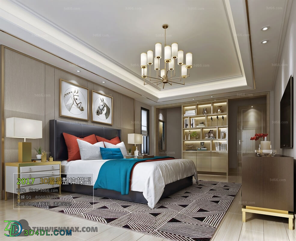 3D66 2017 Post Modern Style Bedroom 2697 081