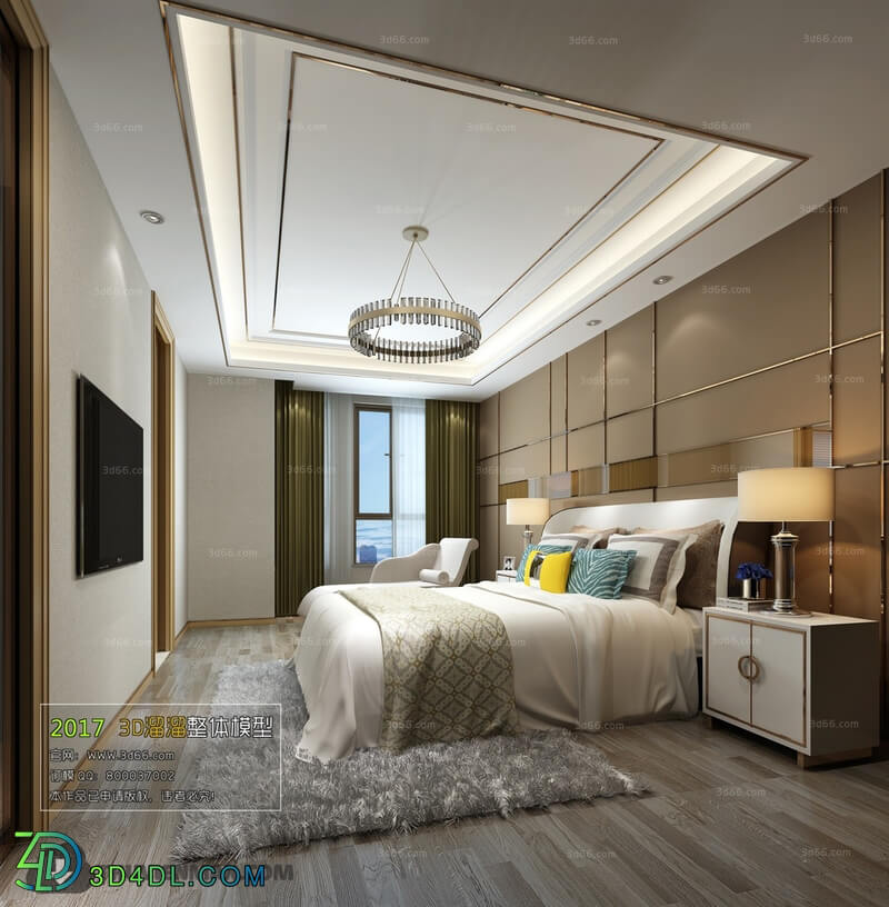 3D66 2017 Post Modern Style Bedroom 2699 083