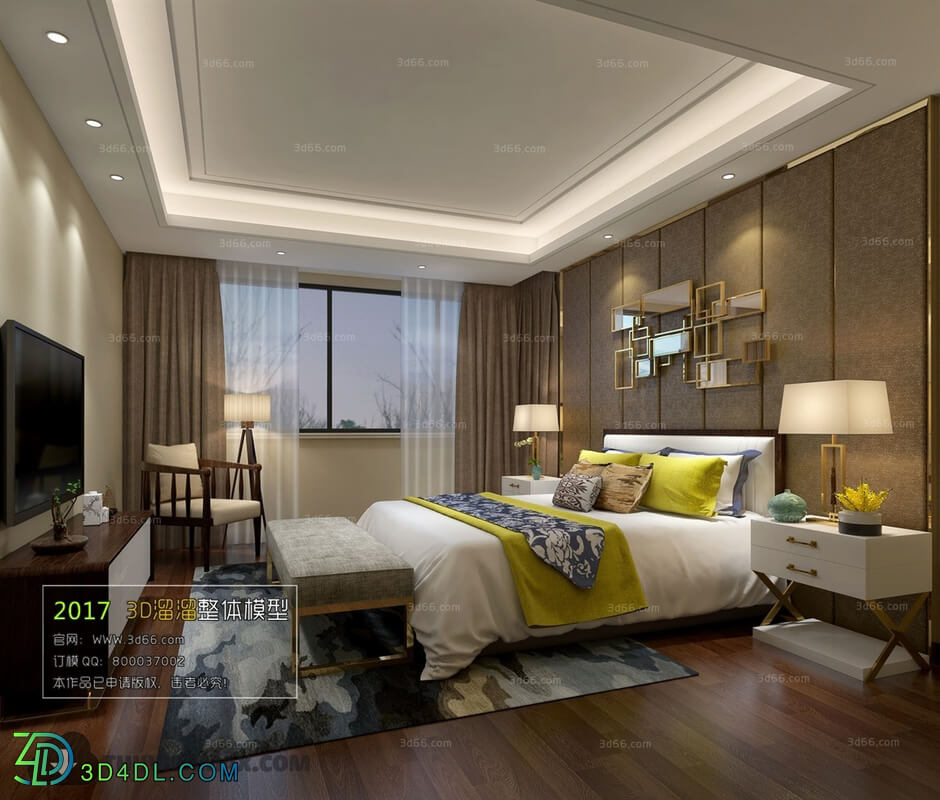 3D66 2017 Post Modern Style Bedroom 2700 084