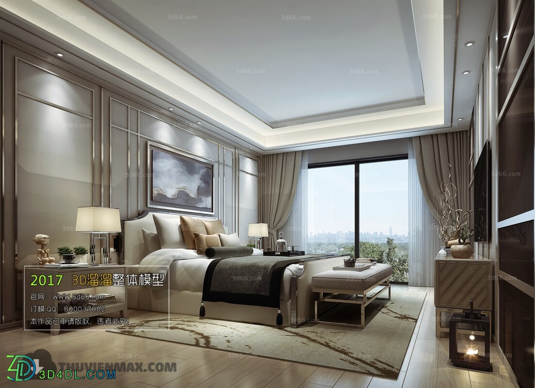 3D66 2017 Post Modern Style Bedroom 2701 085