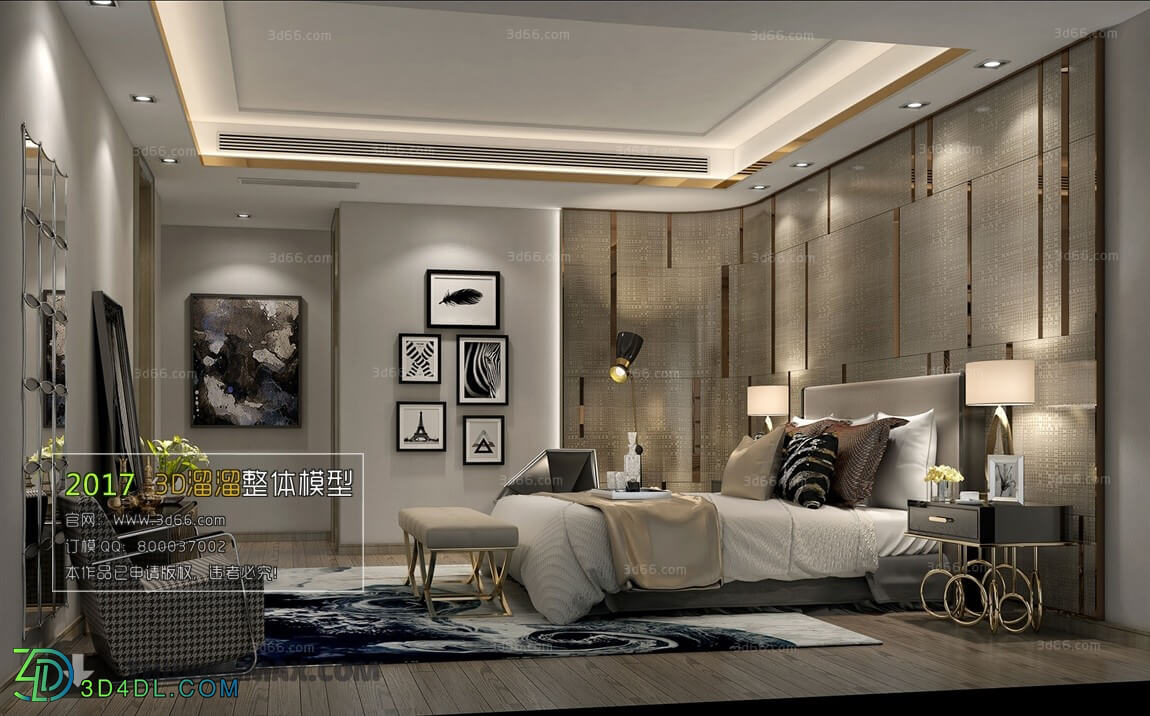 3D66 2017 Post Modern Style Bedroom 2705 089