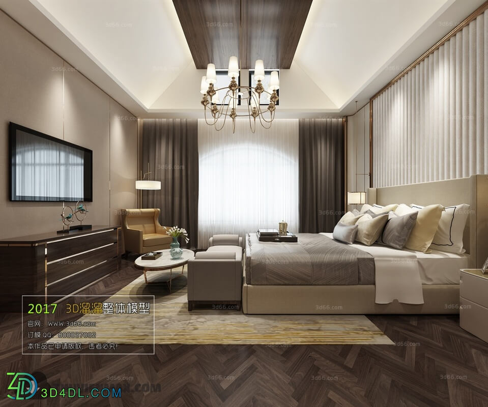 3D66 2017 Post Modern Style Bedroom 2709 093