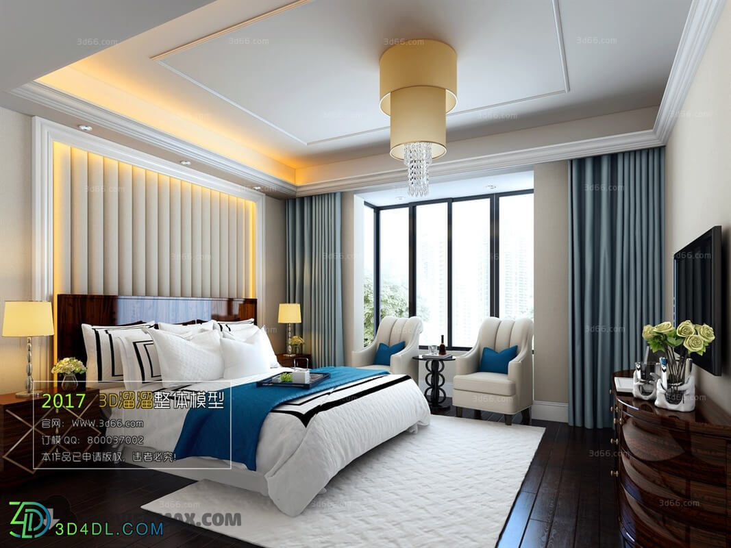 3D66 2017 Post Modern Style Bedroom 2710 094