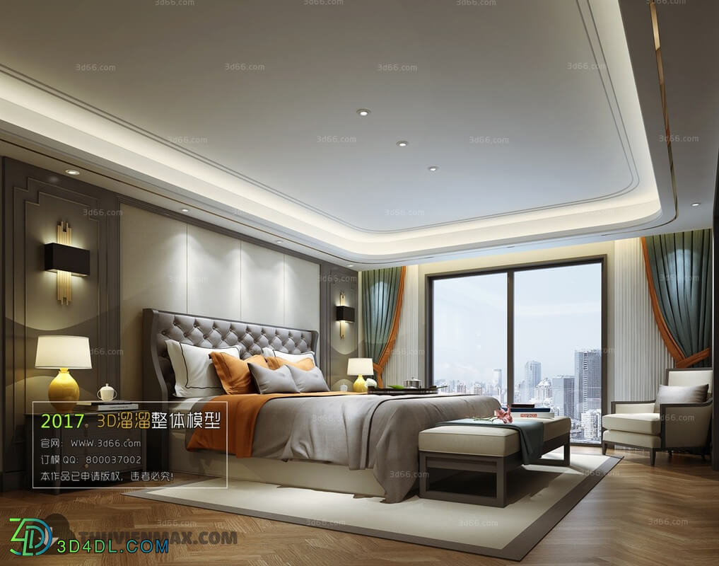 3D66 2017 Post Modern Style Bedroom 2711 095