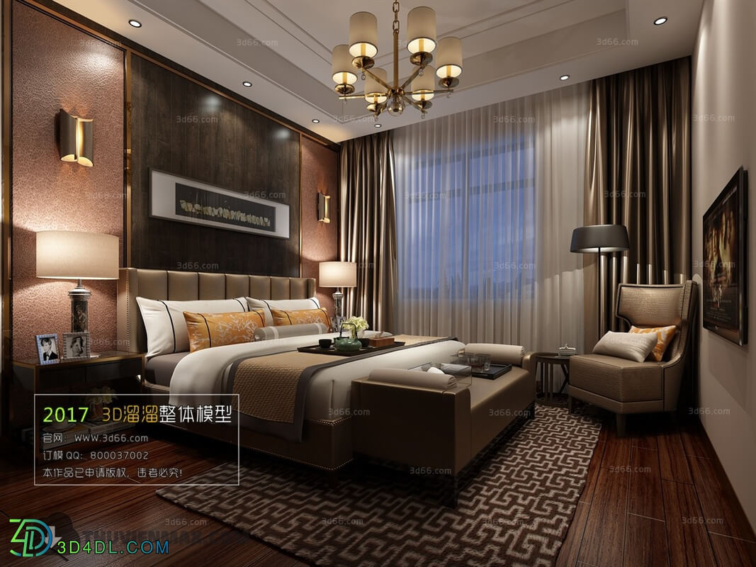 3D66 2017 Post Modern Style Bedroom 2712 096