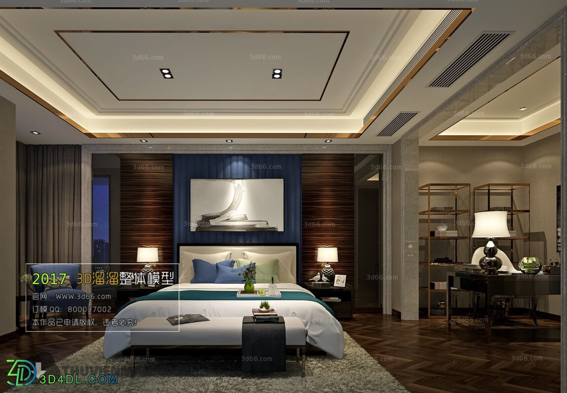 3D66 2017 Post Modern Style Bedroom 2713 097