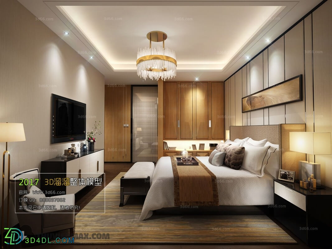 3D66 2017 Post Modern Style Bedroom 2715 099