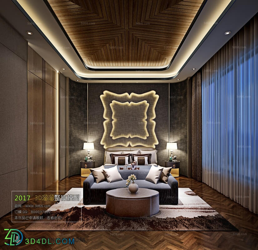 3D66 2017 Post Modern Style Bedroom 2718 102