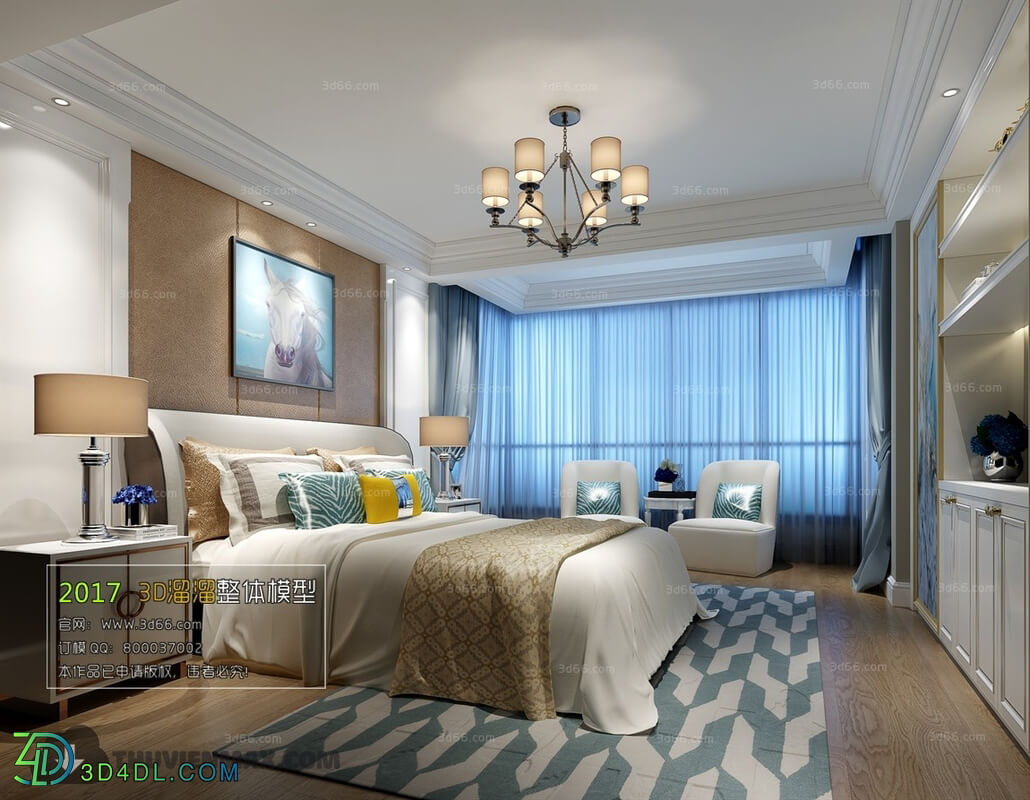 3D66 2017 Post Modern Style Bedroom 2722 106