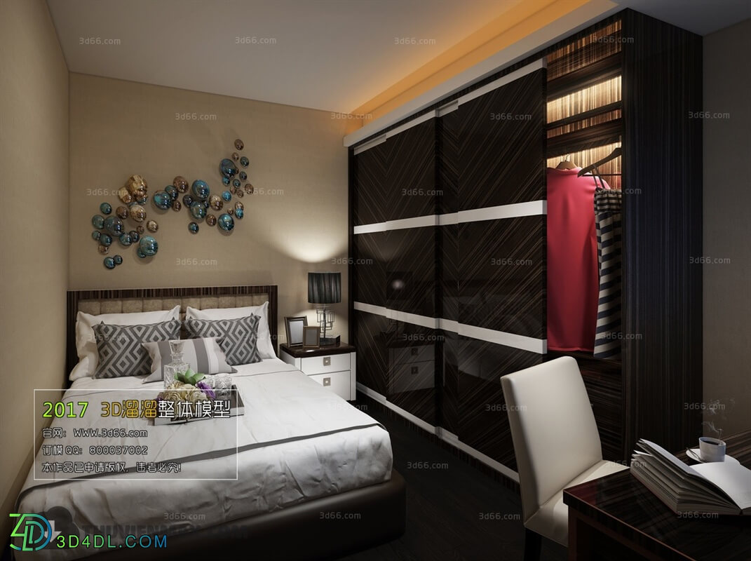 3D66 2017 Post Modern Style Bedroom 2726 110