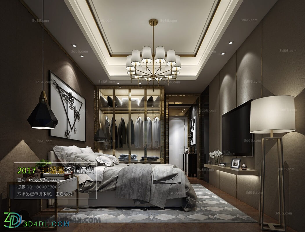 3D66 2017 Post Modern Style Bedroom 2729 113