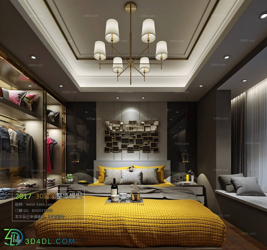 3D66 2017 Post Modern Style Bedroom 2730 114