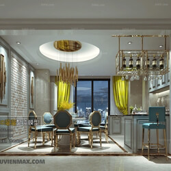 3D66 2017 Post Modern Style Dining Room 2495 030 