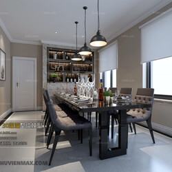 3D66 2017 Post Modern Style Dining Room 2500 035 