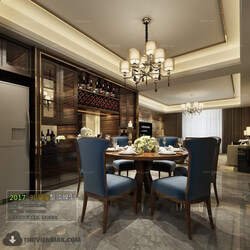 3D66 2017 Post Modern Style Dining Room 2504 039 