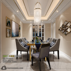 3D66 2017 Post Modern Style Dining Room 2509 044 