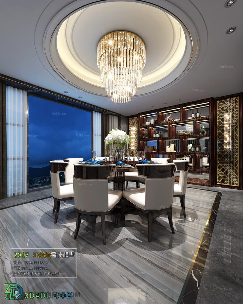 3D66 2017 Post Modern Style Dining Room 2514 049