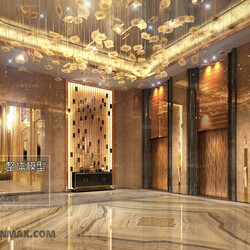 3D66 2017 Post Modern Style Elevator Space 3702 025 